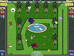 Screenshot of LawnMower game. A level from registered game.